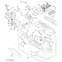 GE PSS26LGRDBB ice maker & dispenser diagram