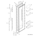 GE ESL25XGSCBS fresh food door diagram