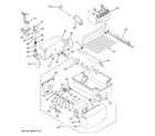 GE GSL23WGSBBS ice maker & dispenser diagram