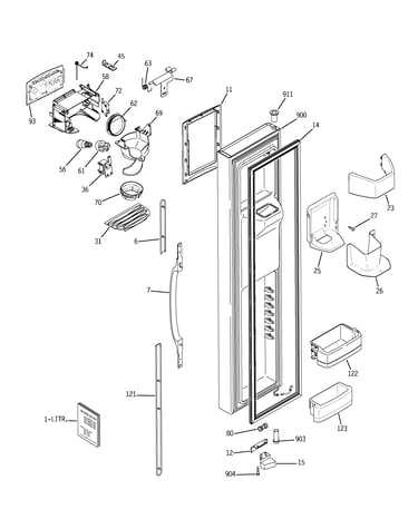 Freezer door