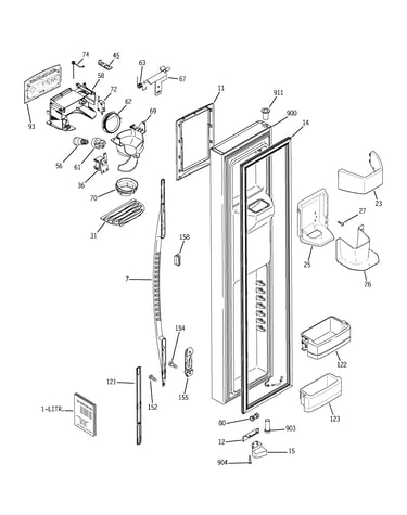 Freezer door