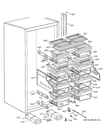 Shelves & drawers