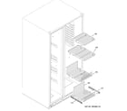 GE ESS25SGSASS freezer shelves diagram