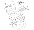 GE PSK25NGSACWW ice maker & dispenser diagram