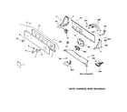 GE WHDSR315DAWW controls & backsplash diagram