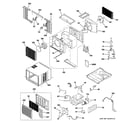 GE AGV24DHM1 room air conditioner diagram