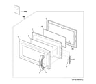 GE JVM1631BJ01 door parts diagram