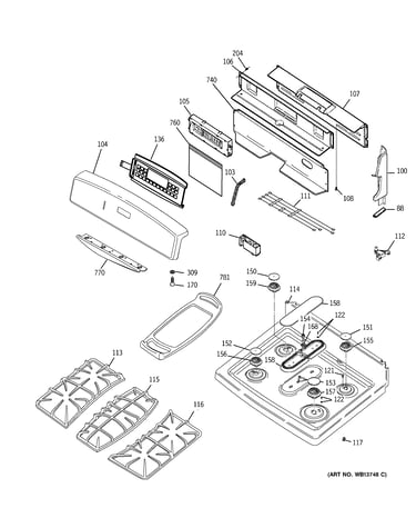 Control panel & cooktop