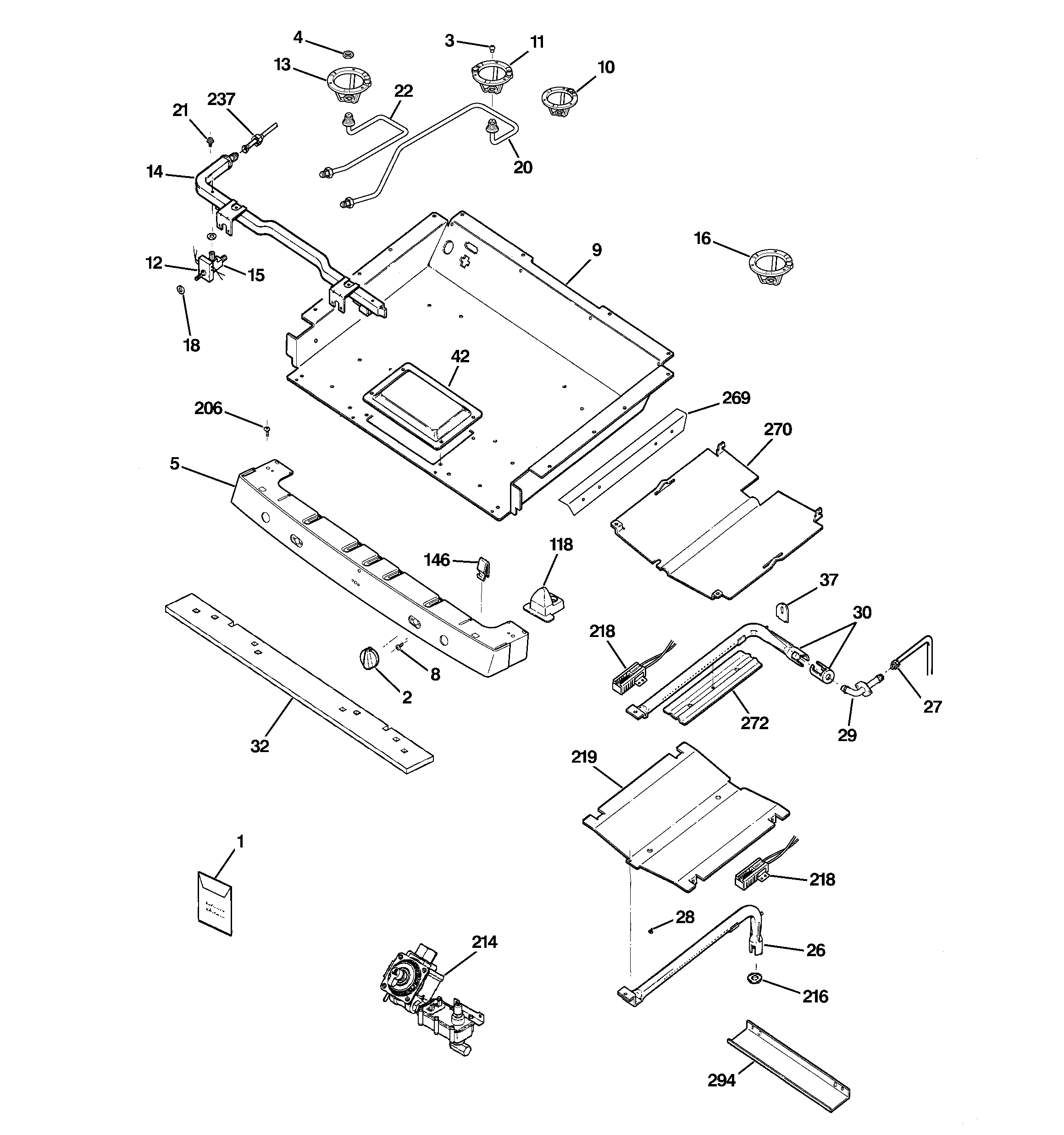 Gas & burner parts
