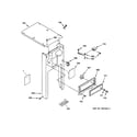 GE GCG1530F1WW cabinet & control parts diagram