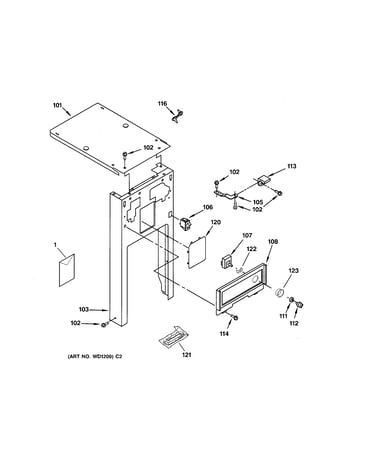 Cabinet & control parts