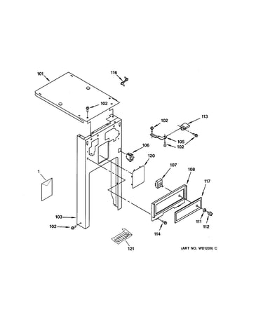 Cabinet & control parts