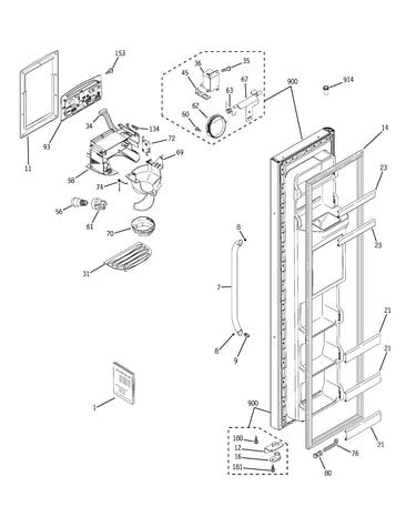 Freezer door