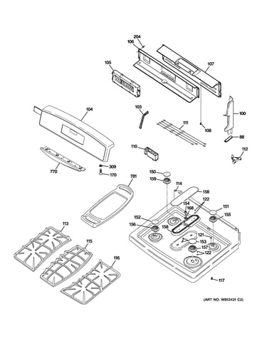 Control panel & cooktop
