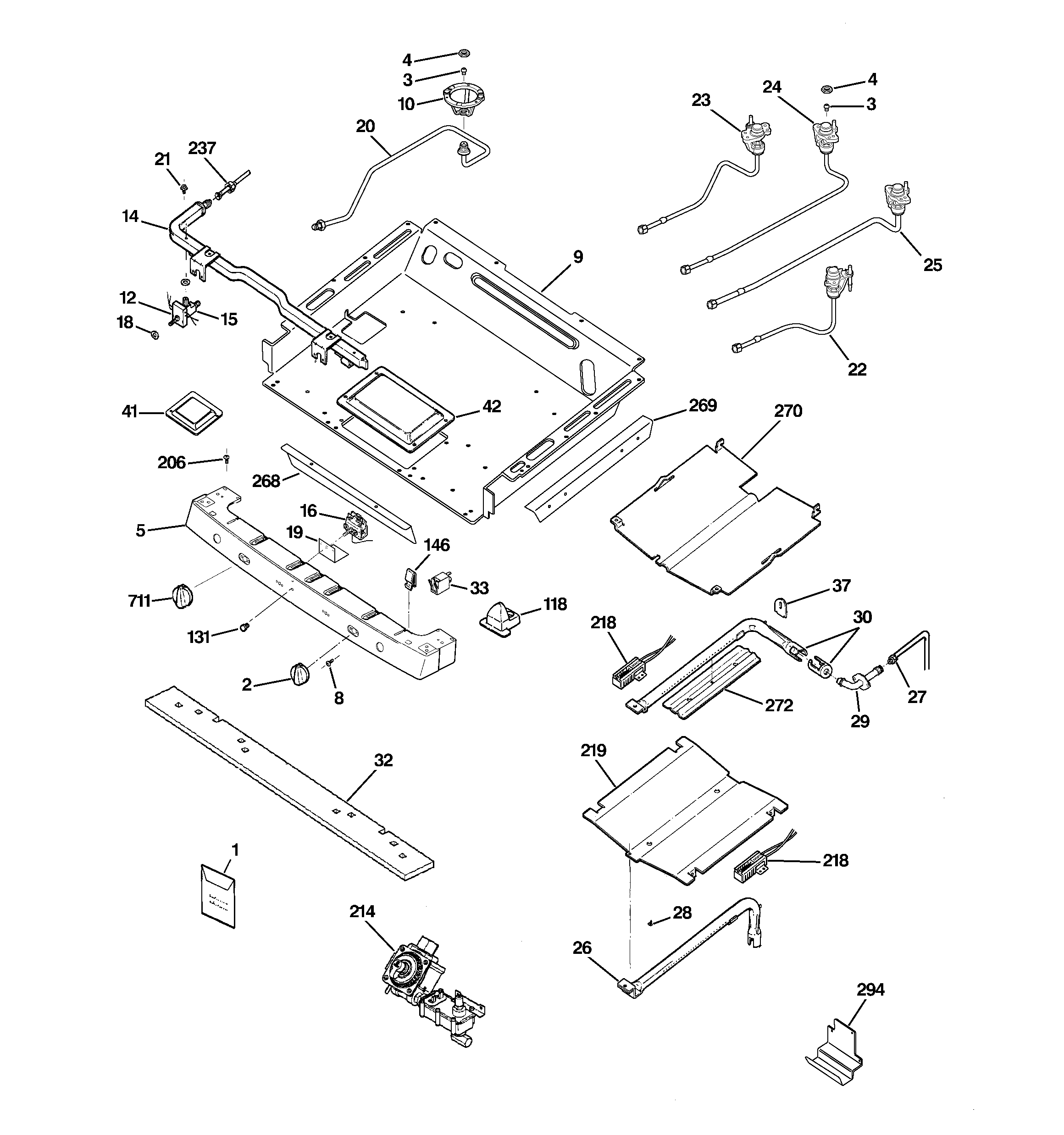 Gas & burner parts