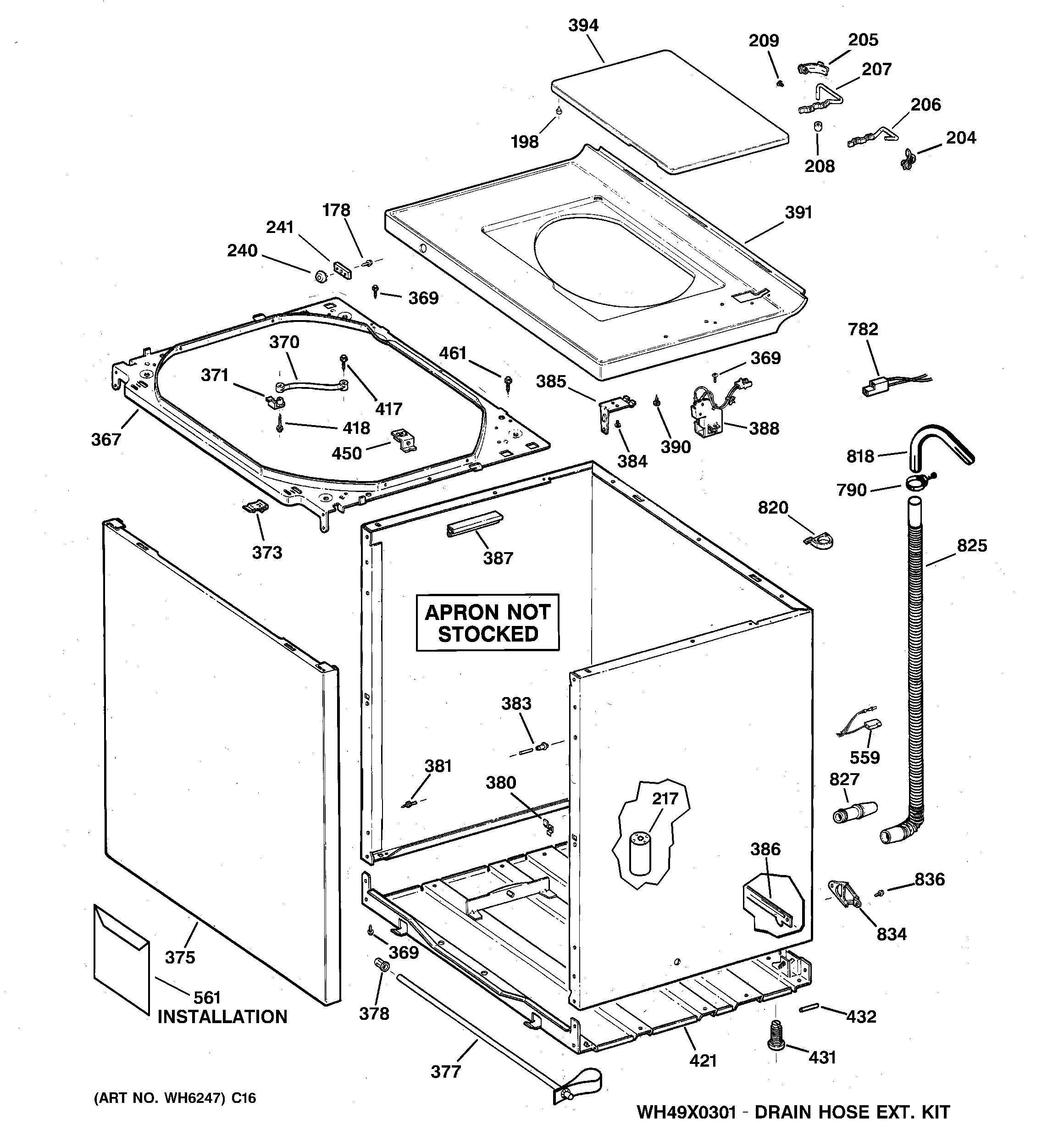 Cabinet, cover & front panel