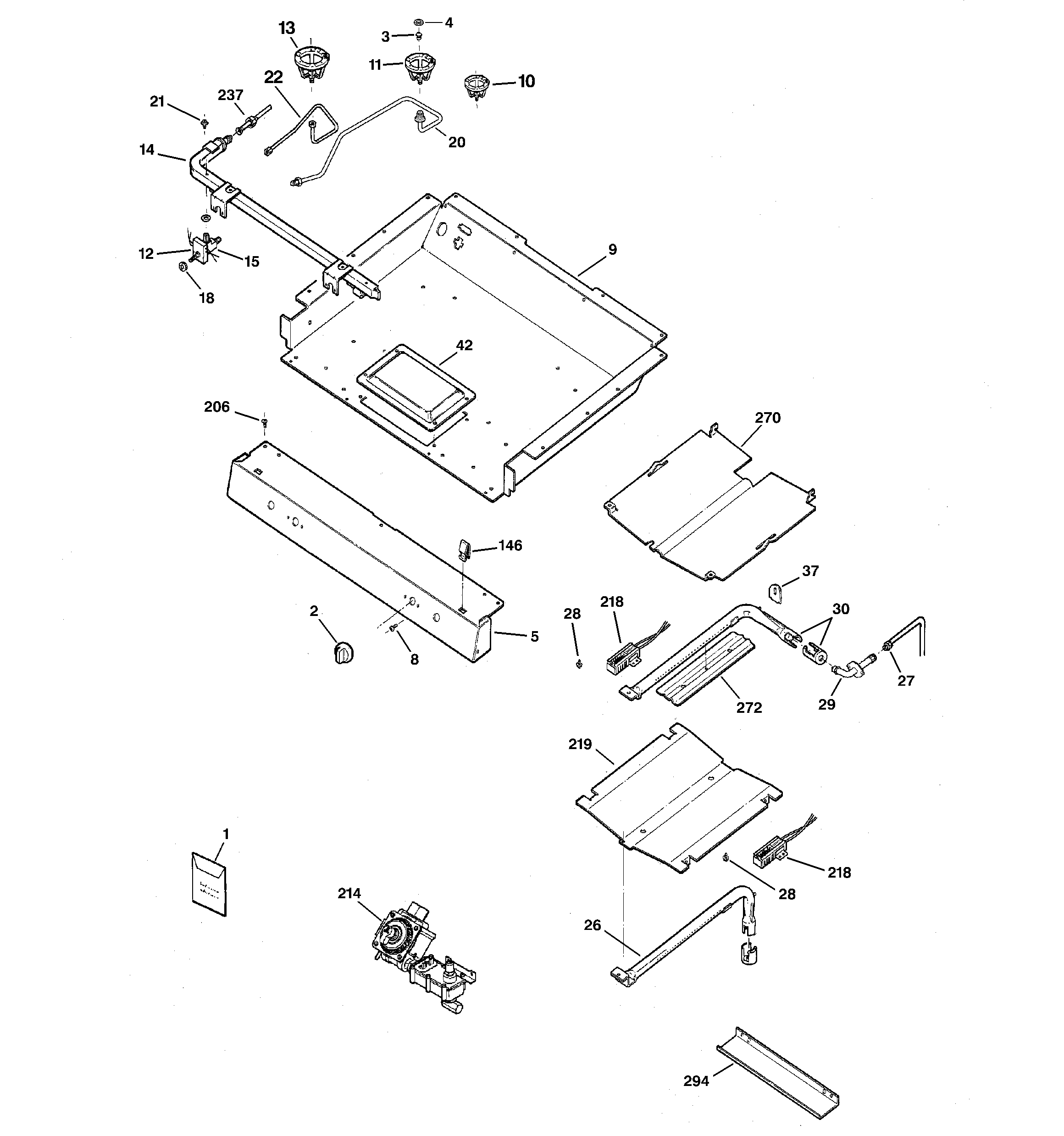 Gas & burner parts
