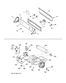Backsplash, blower & motor assembly