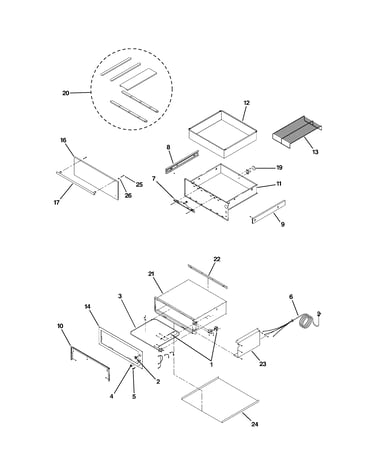 Warming drawer assembly