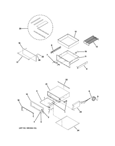 Warming drawer assembly