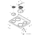 GE JCBP35SK1SS cooktop diagram