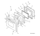 GE JCBP35SK1SS door diagram