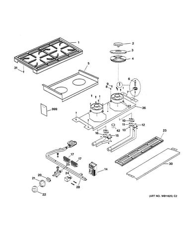 Cooktop & burner parts