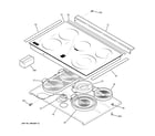 GE JCS905SK1SS cooktop diagram