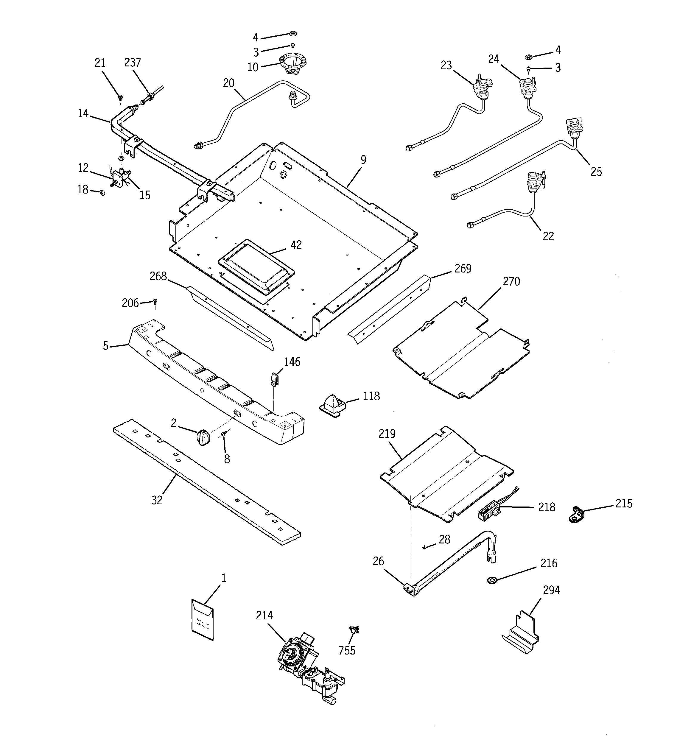 Gas & burner parts