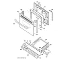 GE JGBS24GEK1SS door & drawer parts diagram