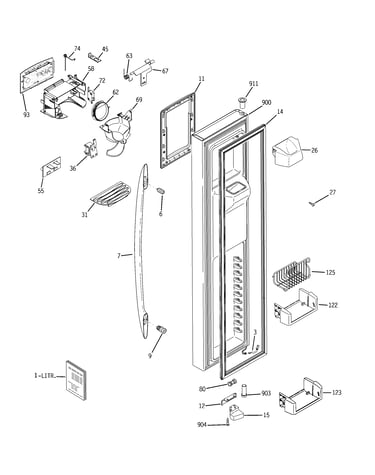 Freezer door