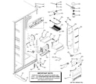 GE PSC25SGSBSS fresh food section diagram