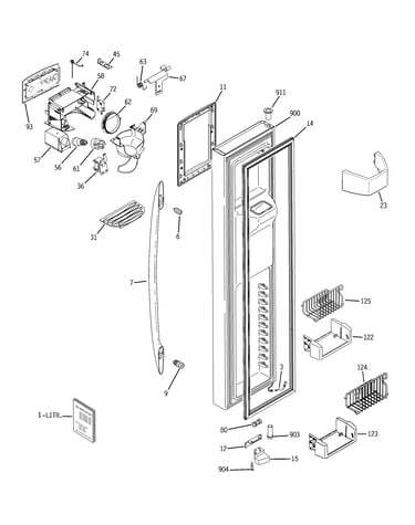 Freezer door