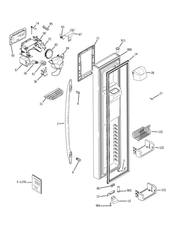 Freezer door