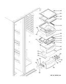 Fresh food shelves
