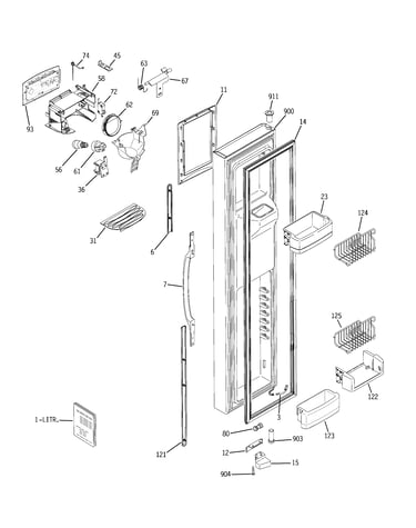 Freezer door