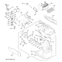 GE PSS29NHSBBB ice maker & dispenser diagram