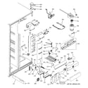 GE PSS29NHSBBB fresh food section diagram