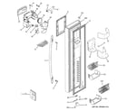 GE PST26SHRESS freezer door diagram