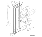 GE PSS27SGRESS fresh food door diagram