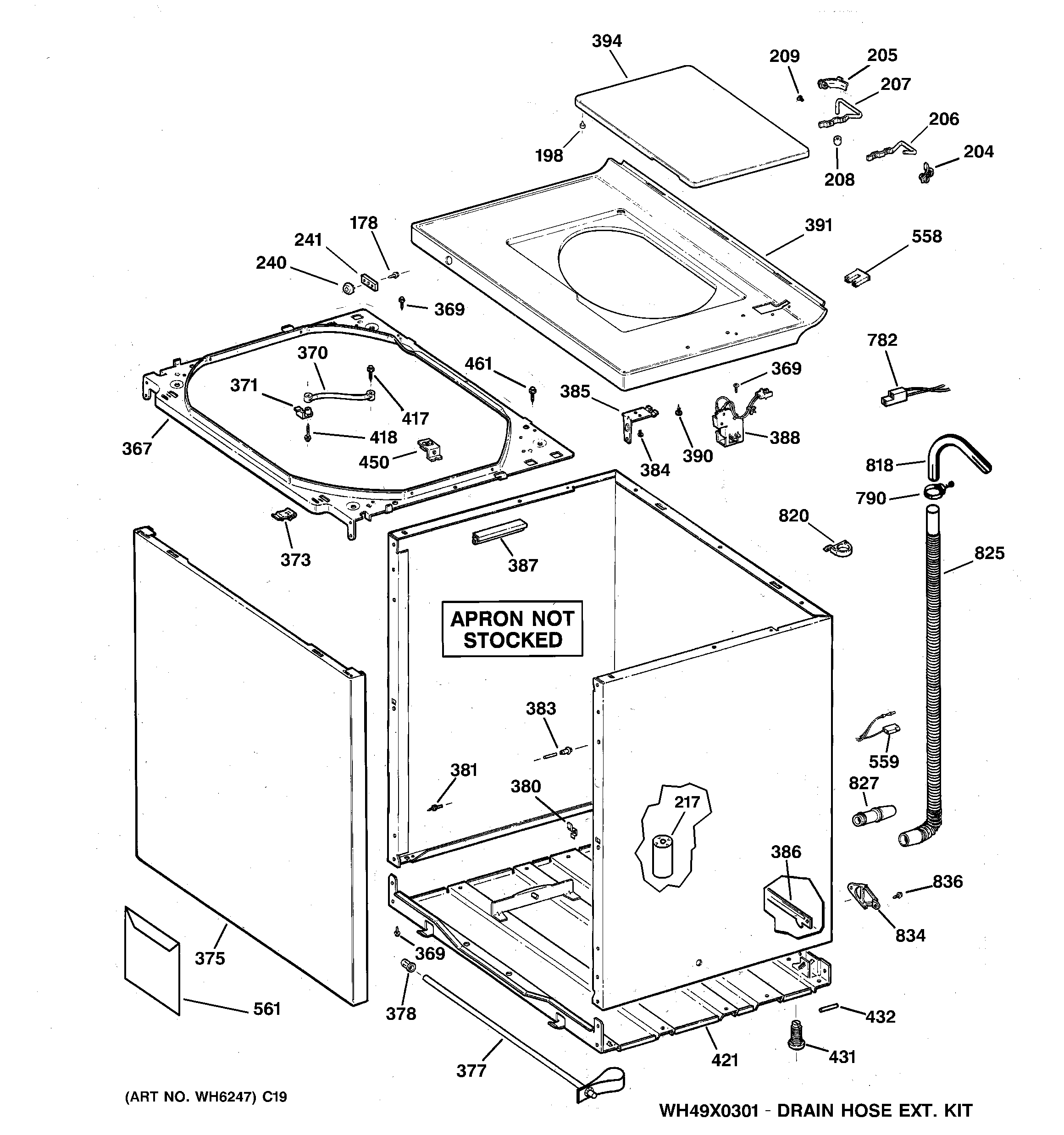 Cabinet, cover & front panel