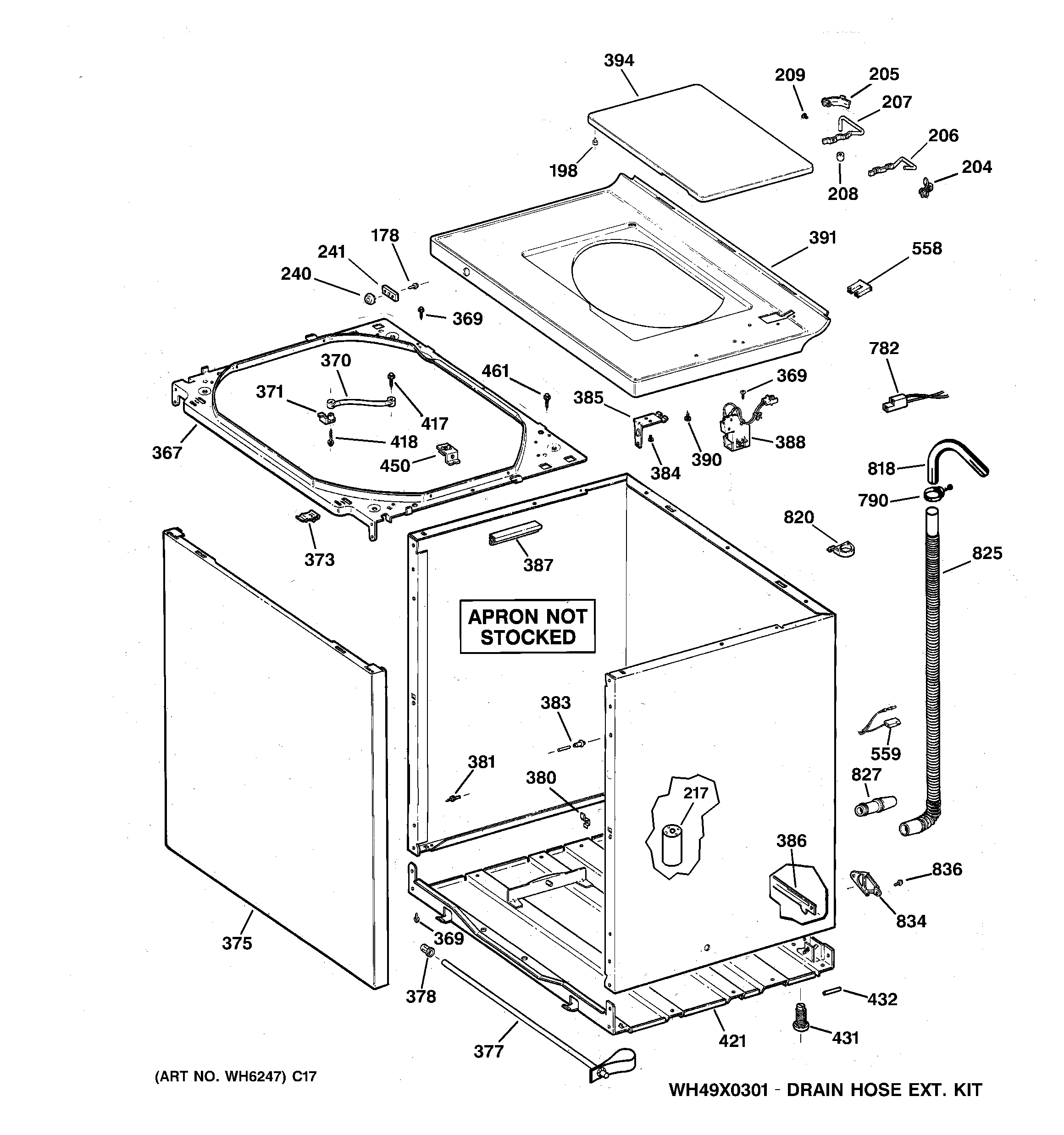 Cabinet, cover & front panel