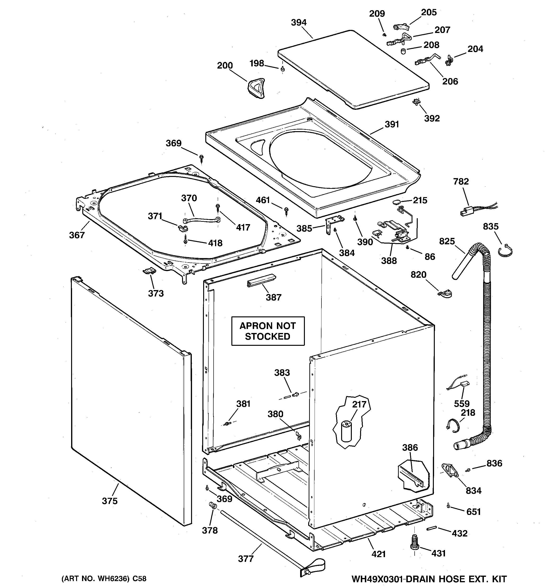 Cabinet, cover & front panel