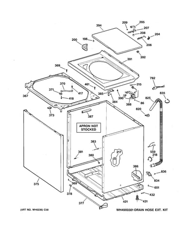Cabinet, cover & front panel