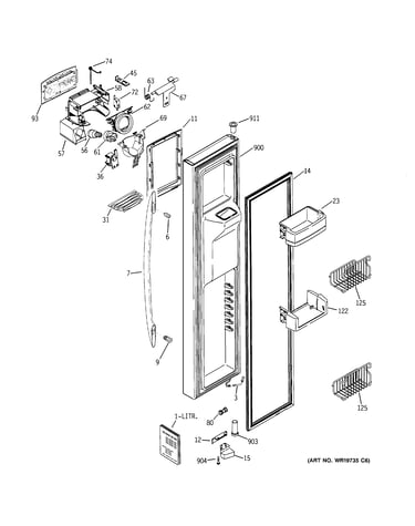Freezer door