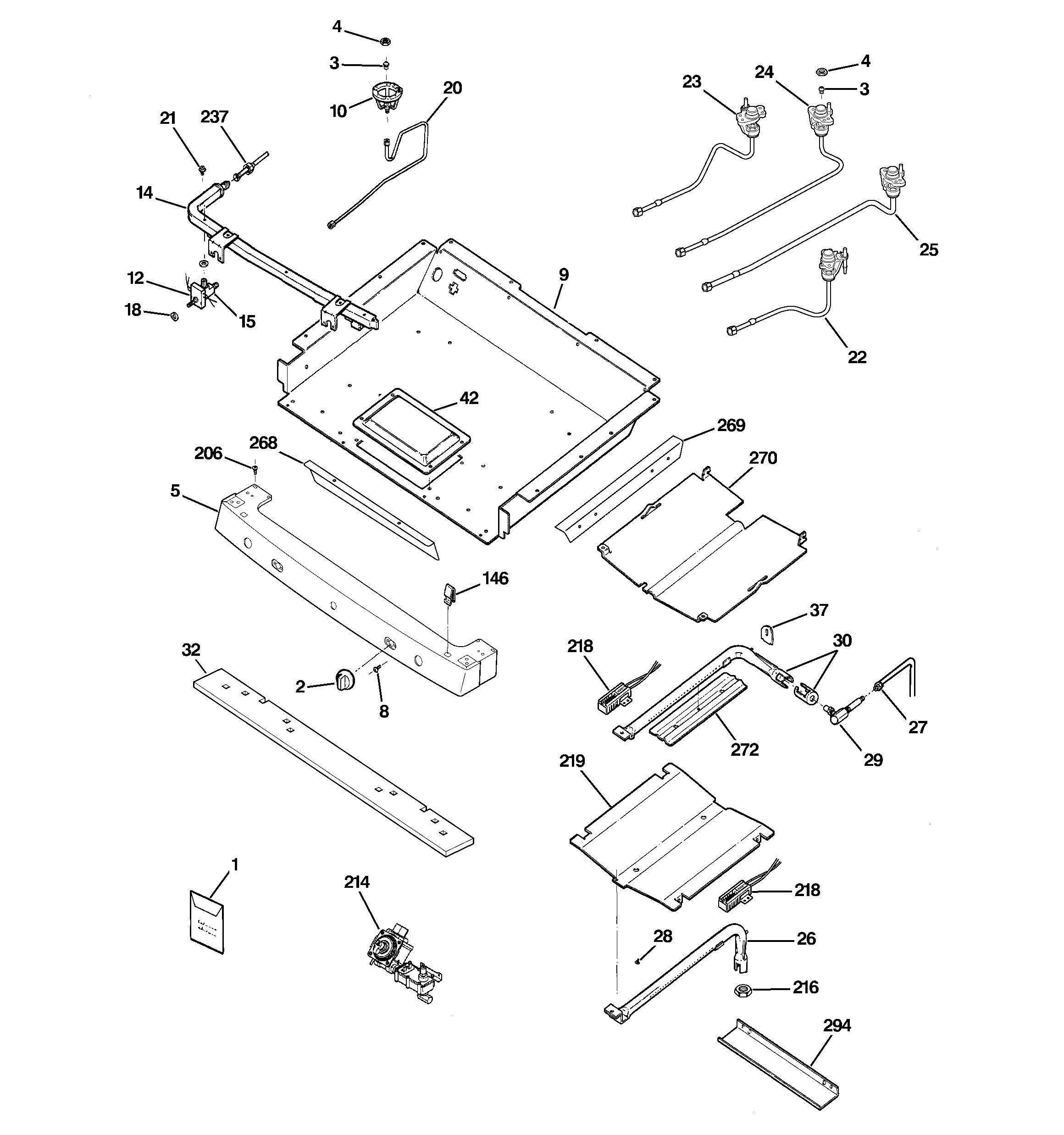 Gas & burner parts