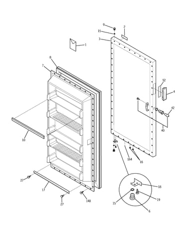 Freezer door