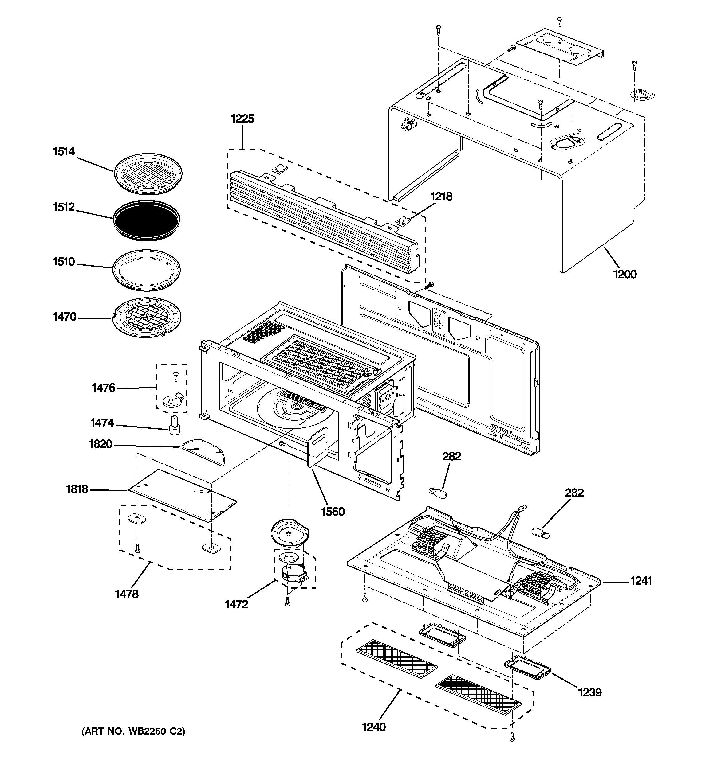 Oven cavity parts