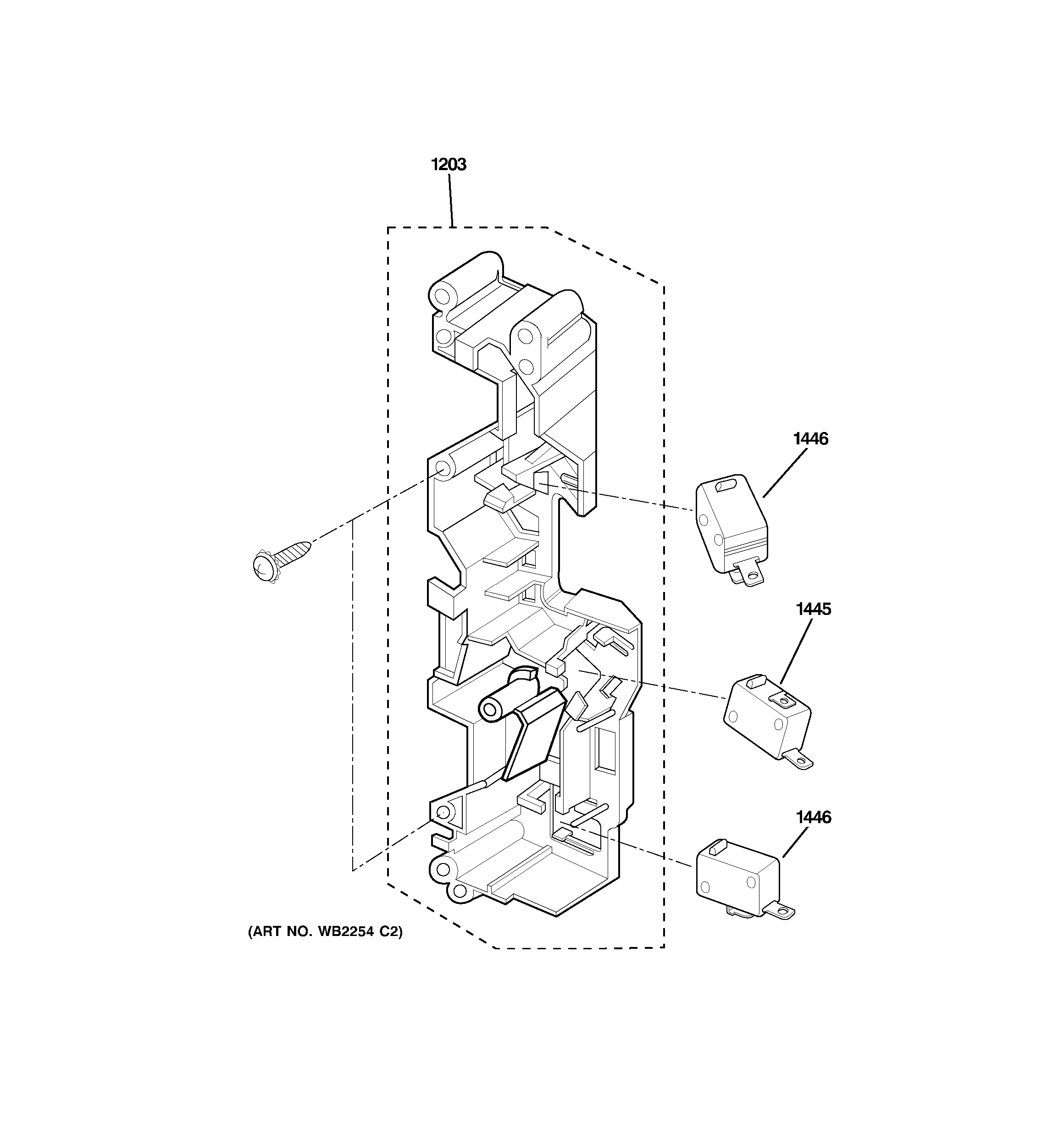 Latch board parts