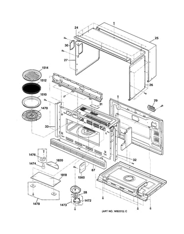 Oven cavity parts